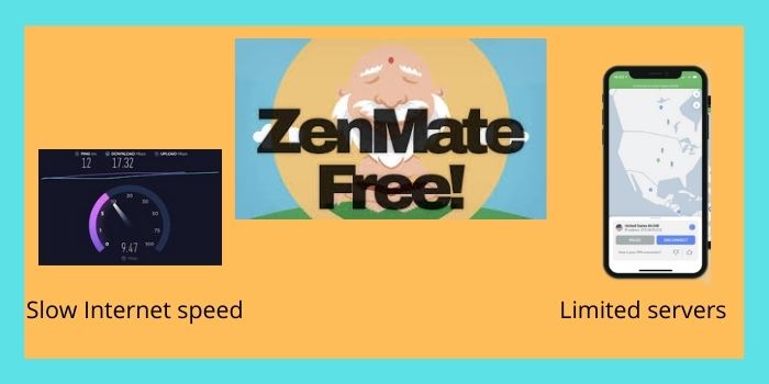 Drawbacks of free ZenMate VPN