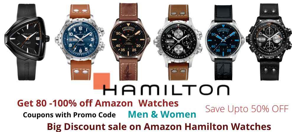 Hamilton Watches Discount Sale Banner