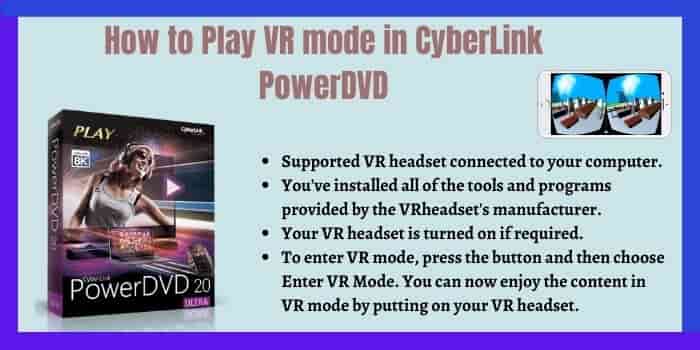 How to Play VR mode in CyberLink PowerDVD