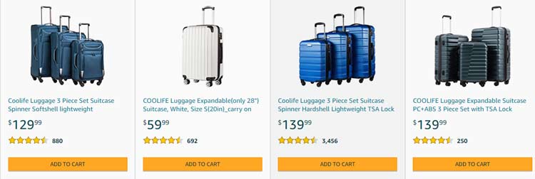 coolife luggage products