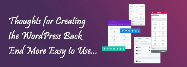 2. Make WordPress Back End Easy to Use