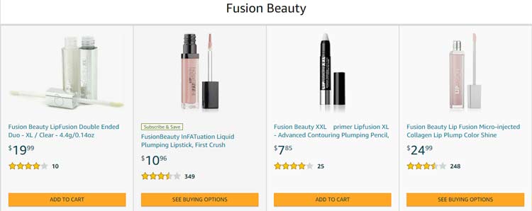 fusion beauty products