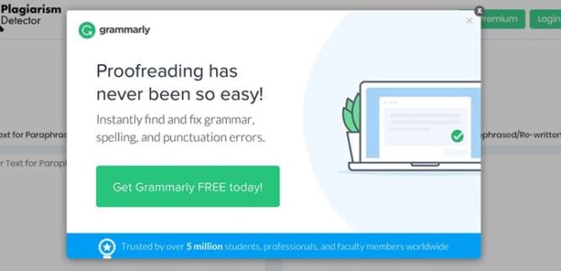 grammarly plagiarism checker