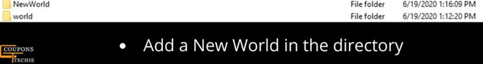 Add a new world in the directory