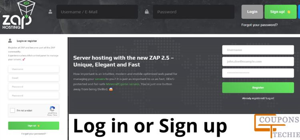 Log in